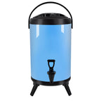 SOGA 8L Stainless Steel Insulated Milk Tea Barrel Hot and Cold Beverage Dispenser Container with Faucet Blue $ 77.90