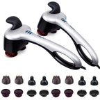 SOGA 2X Portable Handheld Massager Soothing Heat Stimulate Blood Flow Body Massage Silver $ 248.90