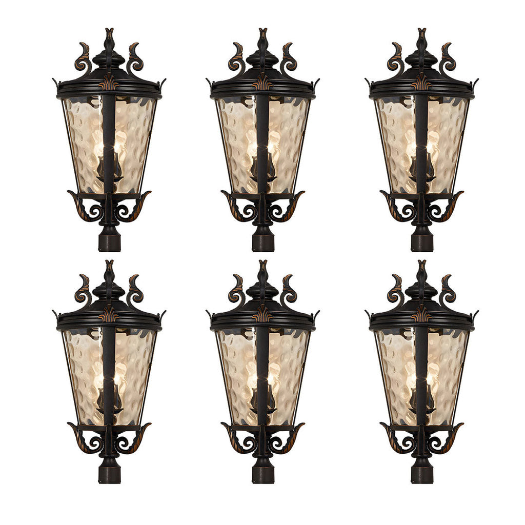 Vintage Lantern 6X 71.2cm Wall Lamp Modern Aluminum & Glass Wall Light Classic Outdoor Sconce Decorative Exterior Lighting $ 3657.90