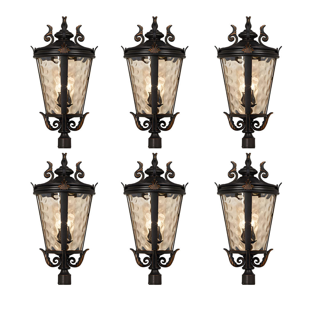 Vintage Lantern 6X 71.2cm Wall Lamp Modern Aluminum & Glass Wall Light Classic Outdoor Sconce Decorative Exterior Lighting $ 3657.90