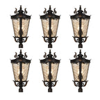 Vintage Lantern 6X 71.2cm Wall Lamp Modern Aluminum & Glass Wall Light Classic Outdoor Sconce Decorative Exterior Lighting $ 3657.90
