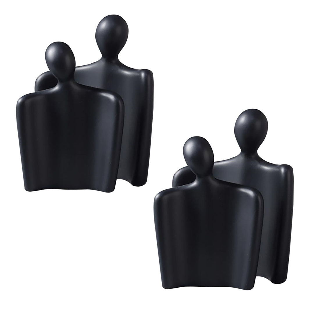 SOGA 2X Ornament Set of 2 Abstract Human Figurine Sculptures Minimalist Modern Art Statues for Home Décor $ 107.90
