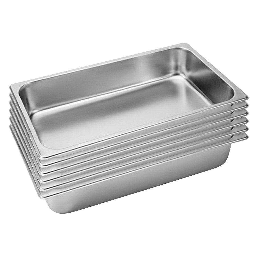 SOGA 6X Gastronorm GN Pan Full Size 1/1 GN Pan 10cm Deep Stainless Steel Tray $ 177.90