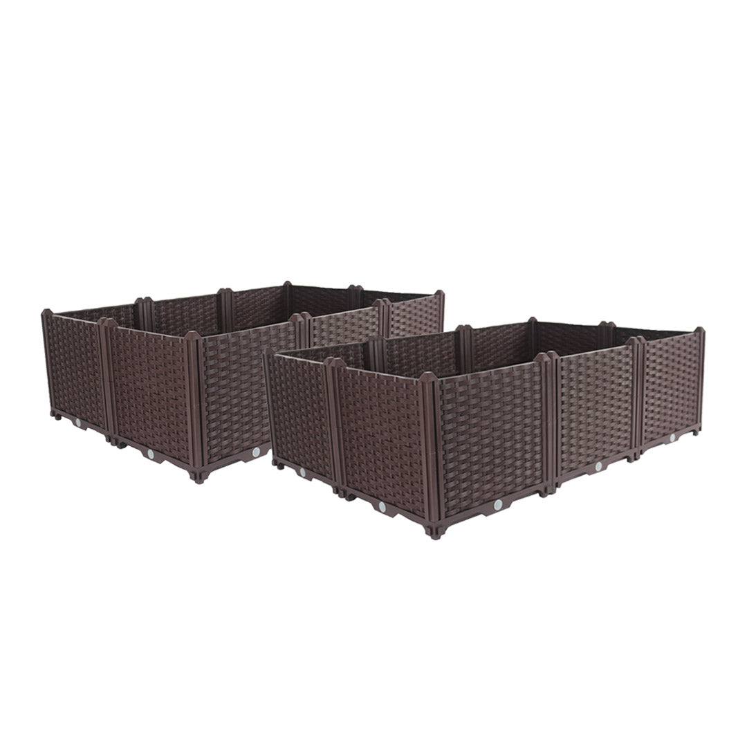 SOGA 2X 120cm Raised Planter Box Vegetable Herb Flower Outdoor Plastic Plants Garden Bed Deepen $ 323.50