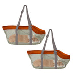 SOGA 2X Orange Pet Carrier Bag Breathable Net Mesh Tote Pouch Dog Cat Travel Essentials $ 60.90