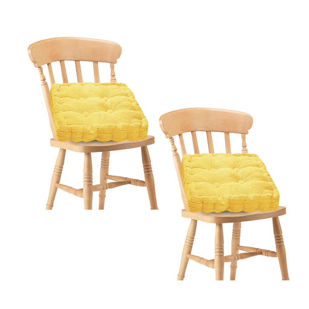 SOGA 2X Yellow Square Cushion Soft Leaning Plush Backrest Throw Seat Pillow Home Office Decor $ 60.90