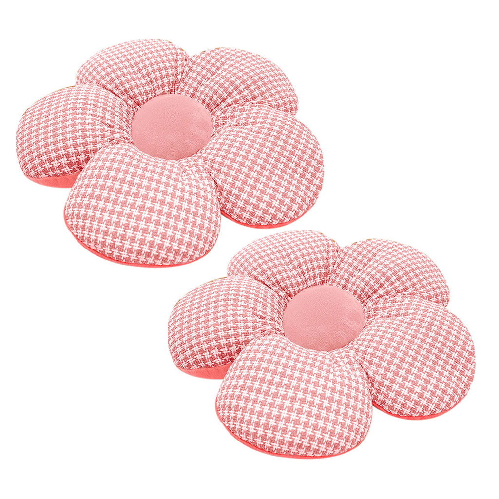 SOGA 2X Pink Flower Cushion Shaped for Floor and Sitting Throw Pillow $ 65.50
