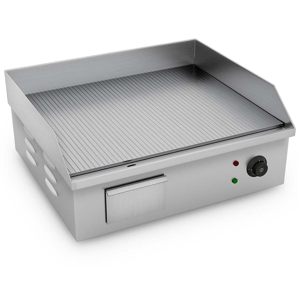 SOGA 2200W Stainless Steel Ribbed Griddle Commercial Grill BBQ Hot Plate 56*48*23 $ 522.50