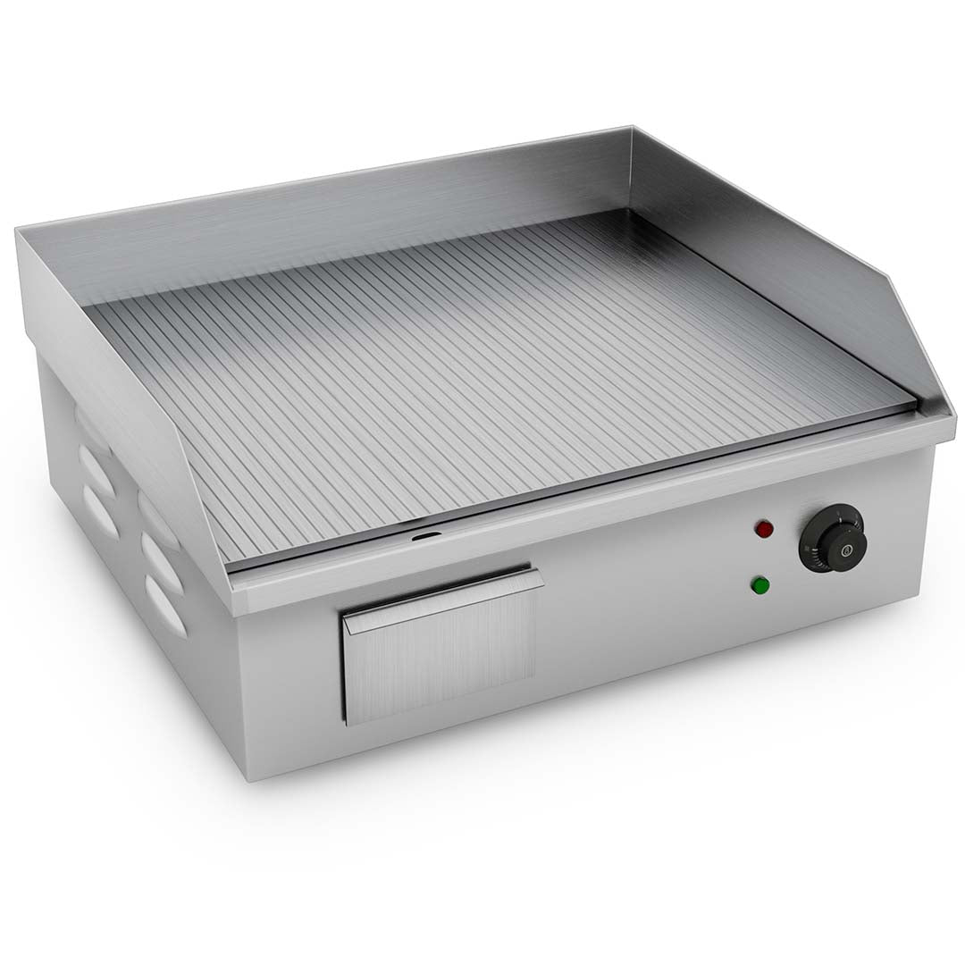 SOGA 2200W Stainless Steel Ribbed Griddle Commercial Grill BBQ Hot Plate 56*48*23 $ 522.50