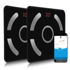 SOGA 2X Wireless Bluetooth Digital Body Fat Scale Bathroom Weighing Scales Health Analyzer Weight Black $ 105.50