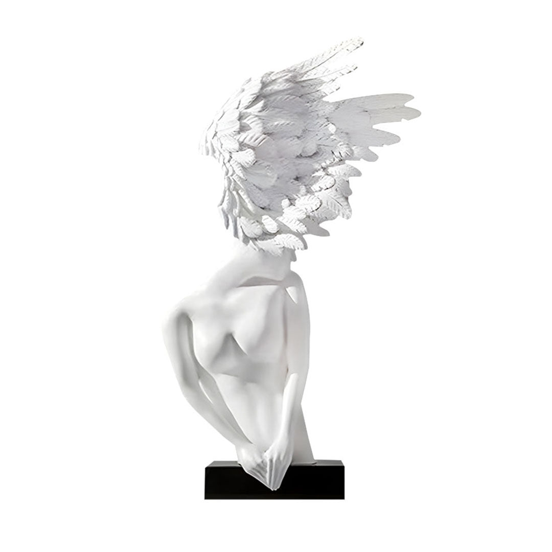 SOGA 86cm White Sculpture – Minimalist Winged Resin Decor for Modern Interiors $ 909.00