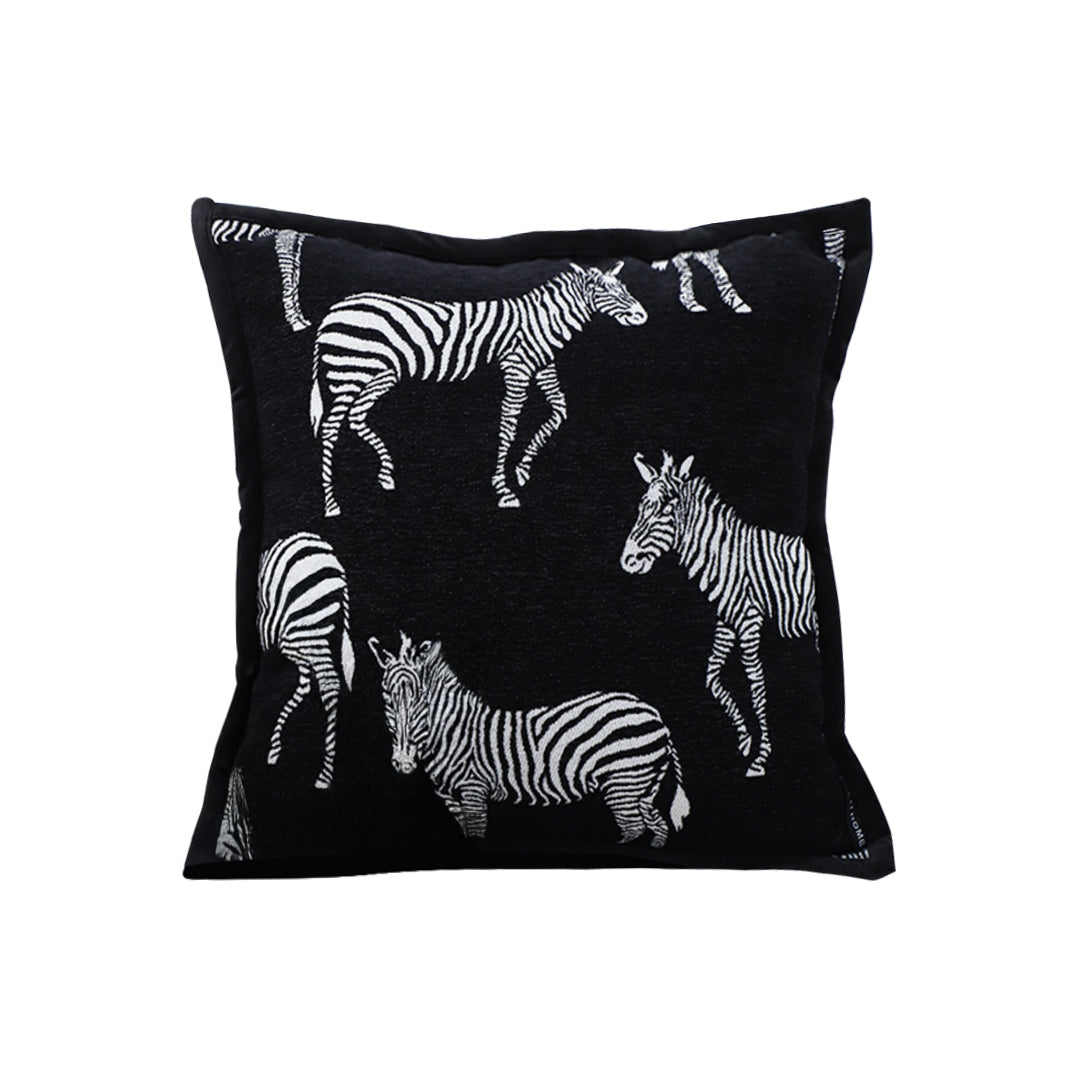 SOGA 50cm Throw Pillow Black Light Luxury Zebra Square Pillow for Home Decor $ 66.90