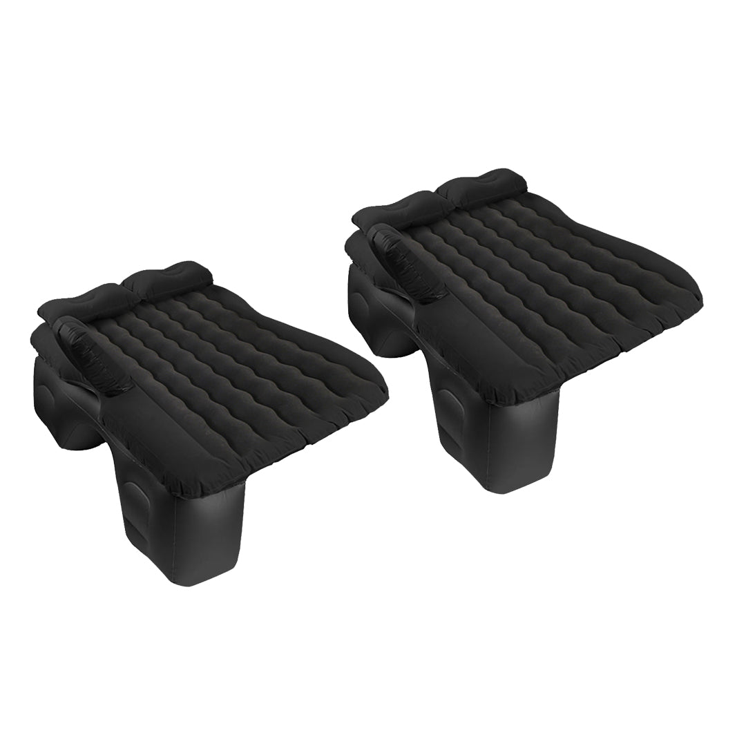 SOGA 2X Black Ripple Inflatable Car Mattress Portable Camping Air Bed Travel Sleeping Kit Essentials $ 151.50