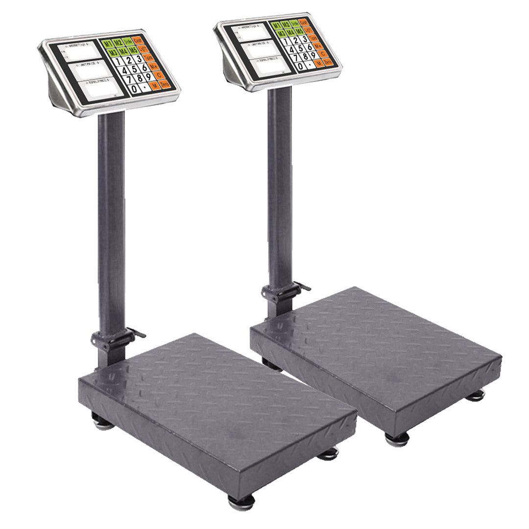 SOGA 2X 300kg Electronic Digital Platform Scale Computing Shop Postal Weight Black $ 237.50