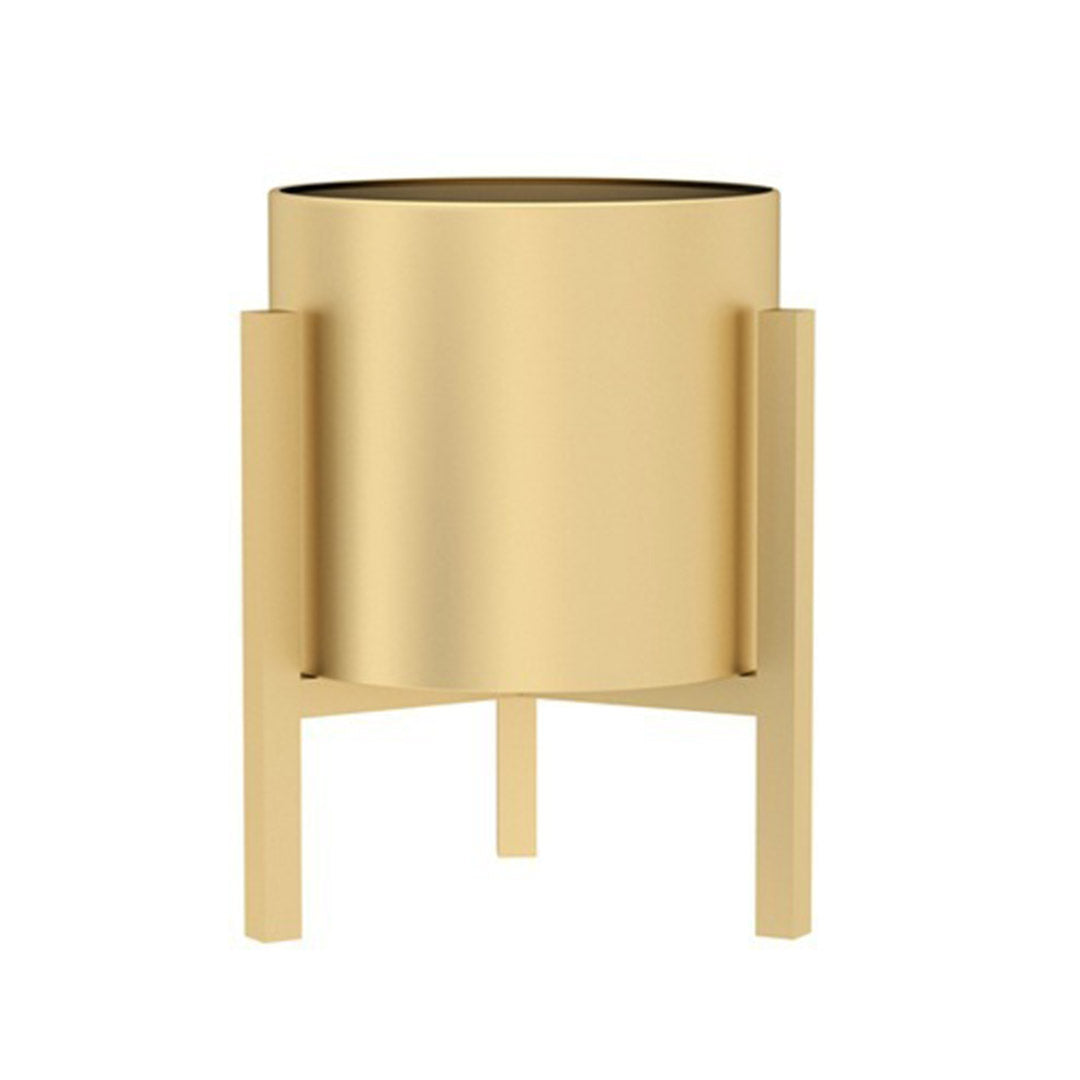 SOGA 30cm Gold Metal Plant Stand with Flower Pot Holder Corner Shelving Rack Indoor Display $ 44.50