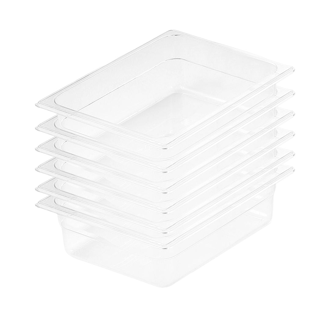 SOGA 150mm Clear Gastronorm GN Pan 1/2 Food Tray Storage Bundle of 6 $ 195.90