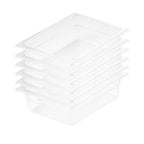 SOGA 150mm Clear Gastronorm GN Pan 1/2 Food Tray Storage Bundle of 6 $ 195.90