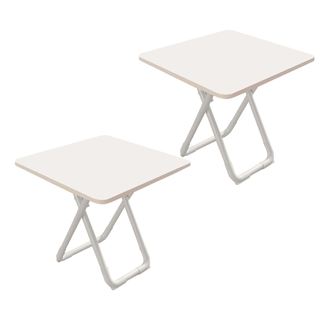 SOGA 2X 80cm White Square Table with White Legs Modern Minimalist Design for Home Decor $ 198.50