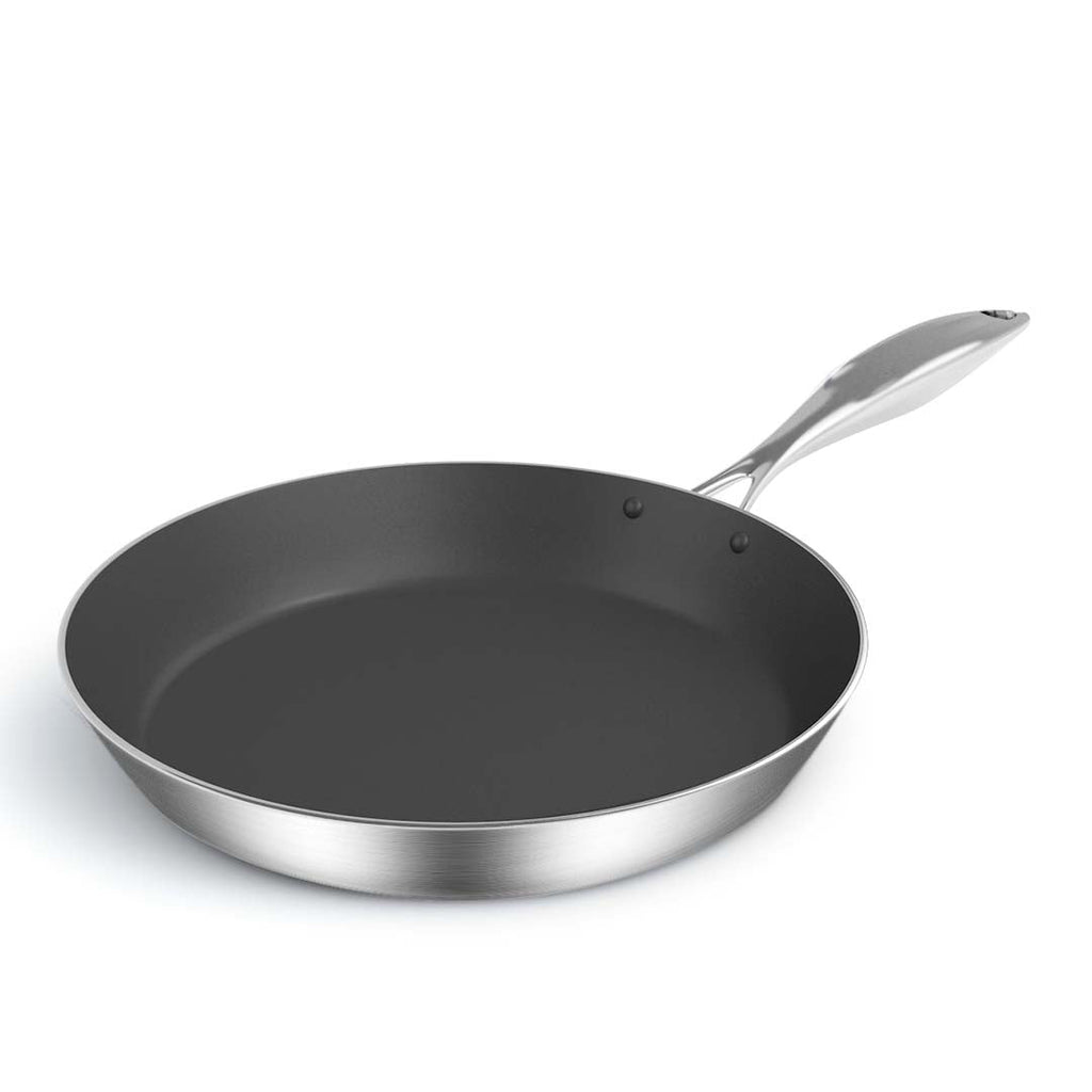 SOGA Stainless Steel Fry Pan 34cm Frying Pan Induction FryPan Non Stick Interior $ 94.50