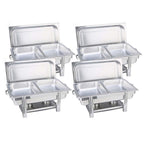 SOGA 4X Stainless Steel Chafing Double Tray Catering Dish Food Warmer $ 683.90