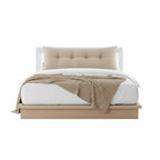 SOGA Home & Living Bundle – Beige Triangular Wedge Bed Pillow & Light Brown Flannel Throw