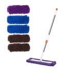 SOGA 60x12 Microfiber Flat Mop Floor Cleaning Pads Rotating Dust Remover 3 Color $ 99.90