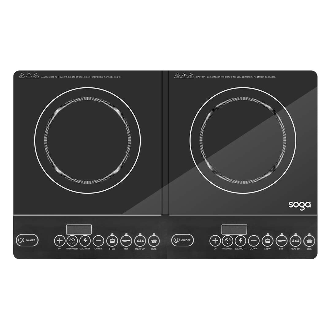 SOGA Cooktop Portable Induction LED Electric Double Duo Hot Plate Burners Cooktop Stove $ 211.50