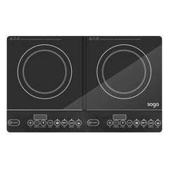 SOGA Cooktop Portable Induction LED Electric Double Duo Hot Plate Burners Cooktop Stove