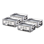 4X 36CM Portable Stainless Steel Outdoor Chafing Dish BBQ Fish Stove Grill Plate $ 253.50