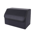 SOGA Leather Car Boot Collapsible Foldable Trunk Cargo Organizer Portable Storage Box Black Medium $ 41.50