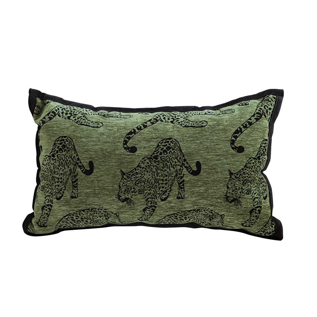 SOGA 30cm Throw Pillow Green Leopard Lumbar Decorative Cushion for Living Room $ 52.50