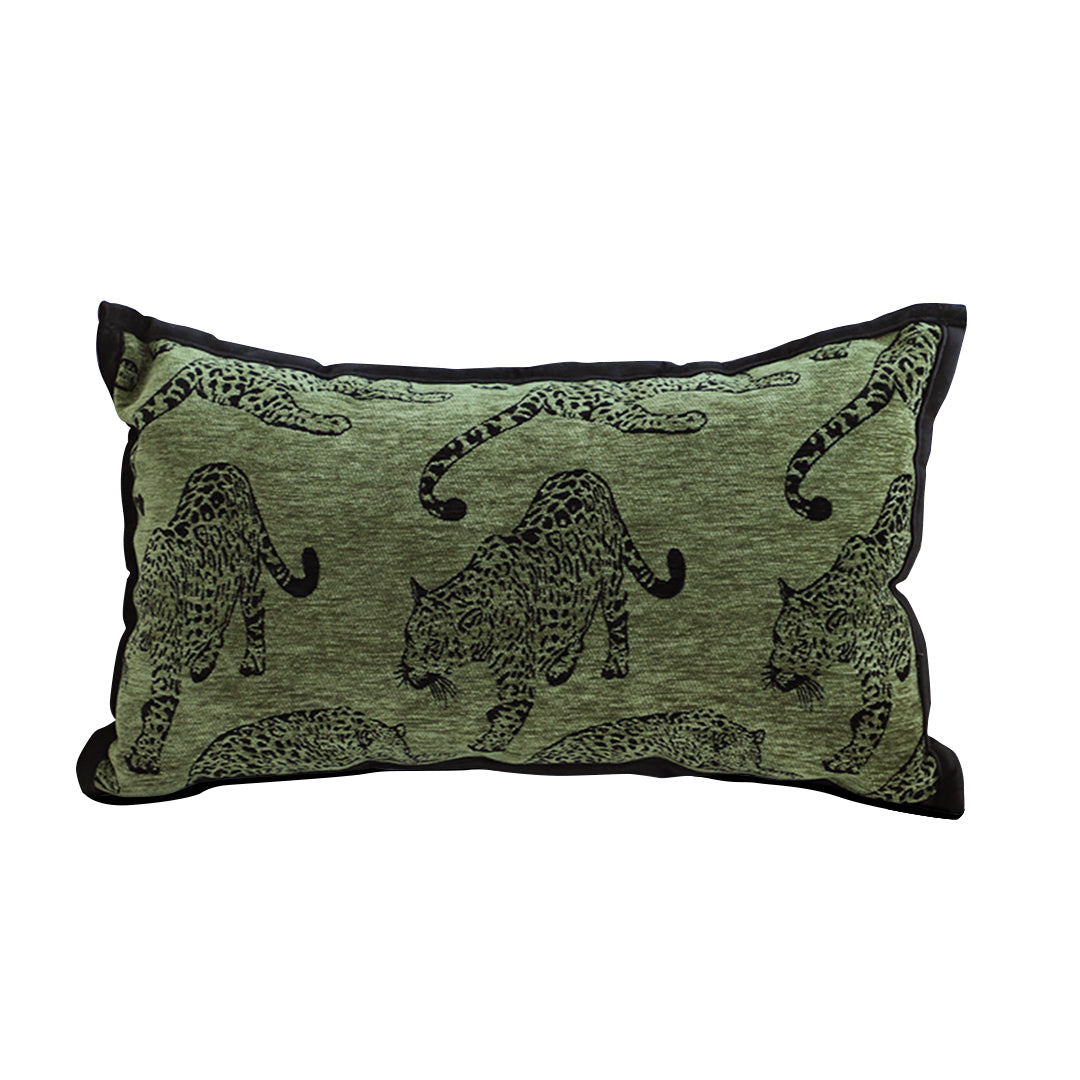 SOGA 30cm Throw Pillow Green Leopard Lumbar Decorative Cushion for Living Room $ 52.50