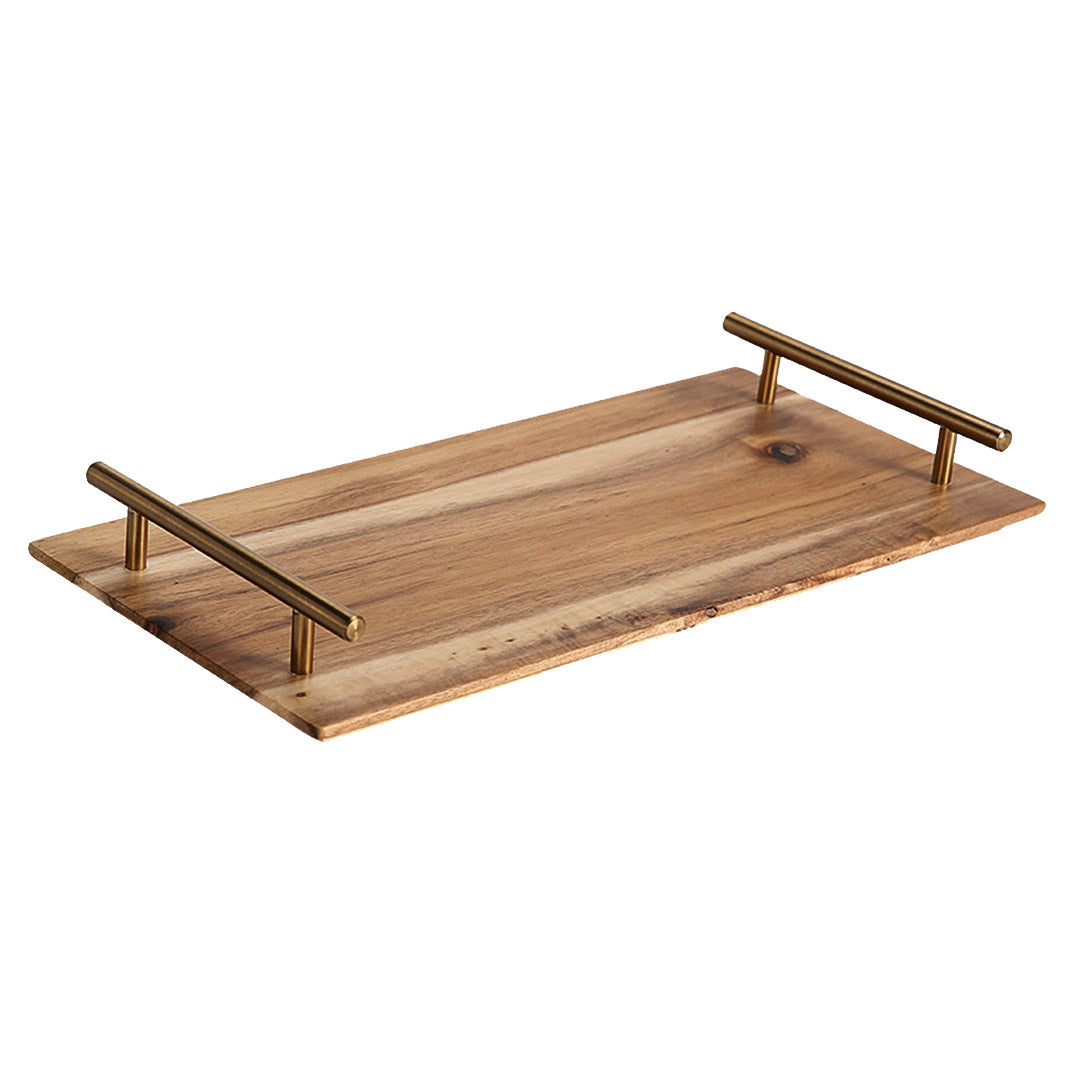 SOGA 39cm Brown Rectangle Wooden Acacia Food Serving Tray Charcuterie Board Home Decor $ 57.90