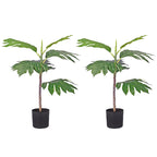 SOGA 2X 60cm Artificial Natural Green Split-Leaf Philodendron Tree Fake Tropical Indoor Plant Home Office Decor $ 97.50