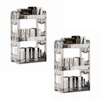 SOGA 2X 38x24cm Clear 3 Tier Bookshelf & Cosmetic Storage Organizer Trolley Rack $ 159.50