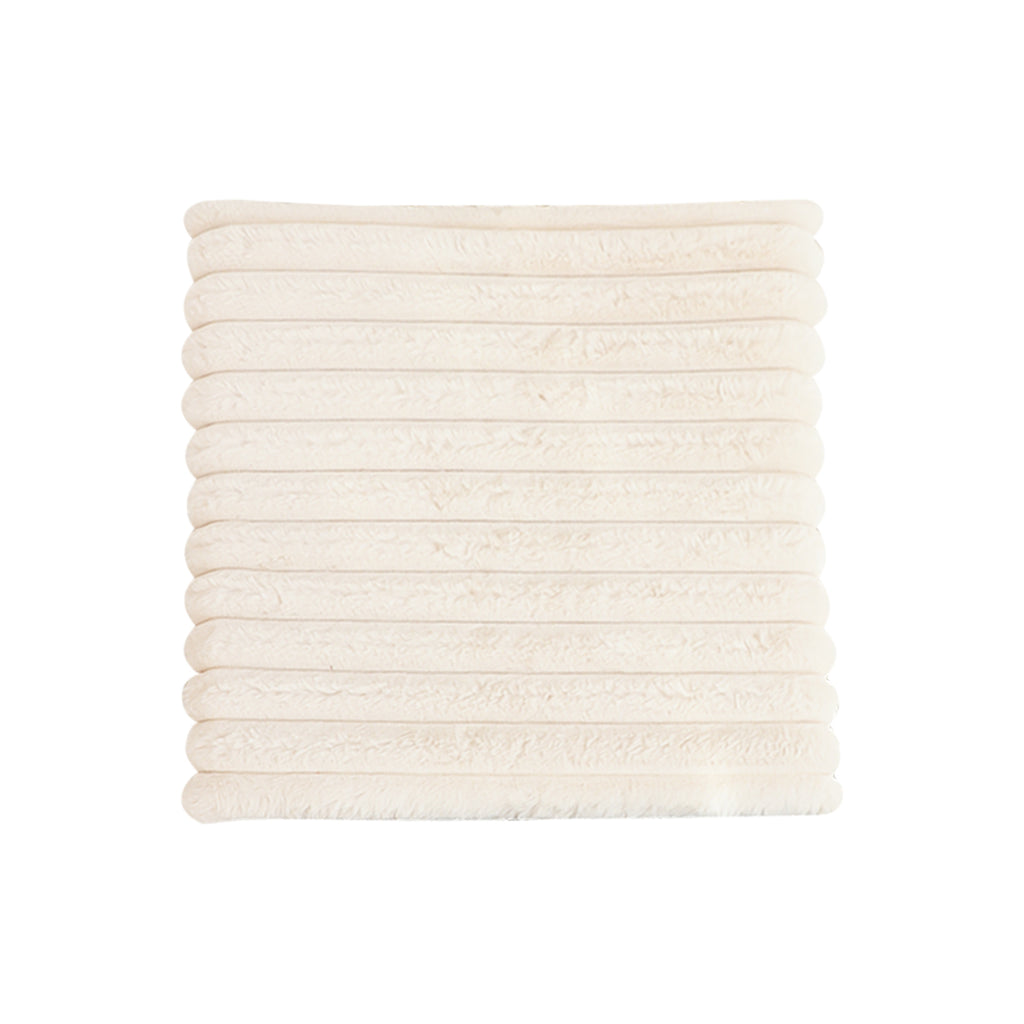 SOGA Cream Corduroy Cushion – Soft Plush Backrest for Home & Office $ 55.50