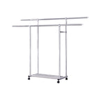 SOGA 200cm Stainless Steel Floor-Standing Clothes Rack - Durable and Space-Saving Laundry Organizer $ 105.50