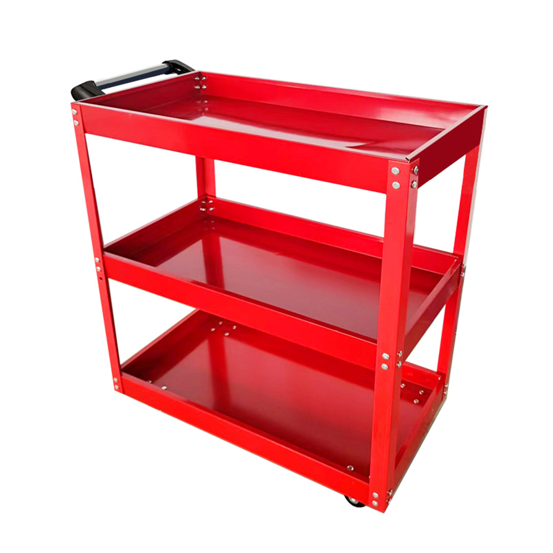 SOGA 3 Tier Tool Storage Cart Portable Service Utility Heavy Duty Mobile Trolley Red $ 138.90