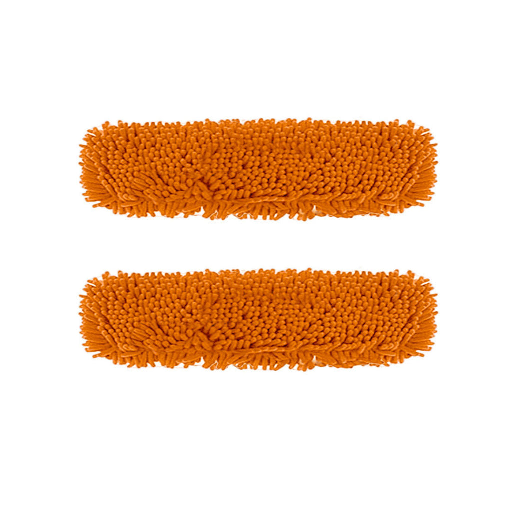 SOGA 2X 60x12 Orange Microfiber Flat Mop Floor Cleaning Pads Rotating Dust Remover $ 43.50
