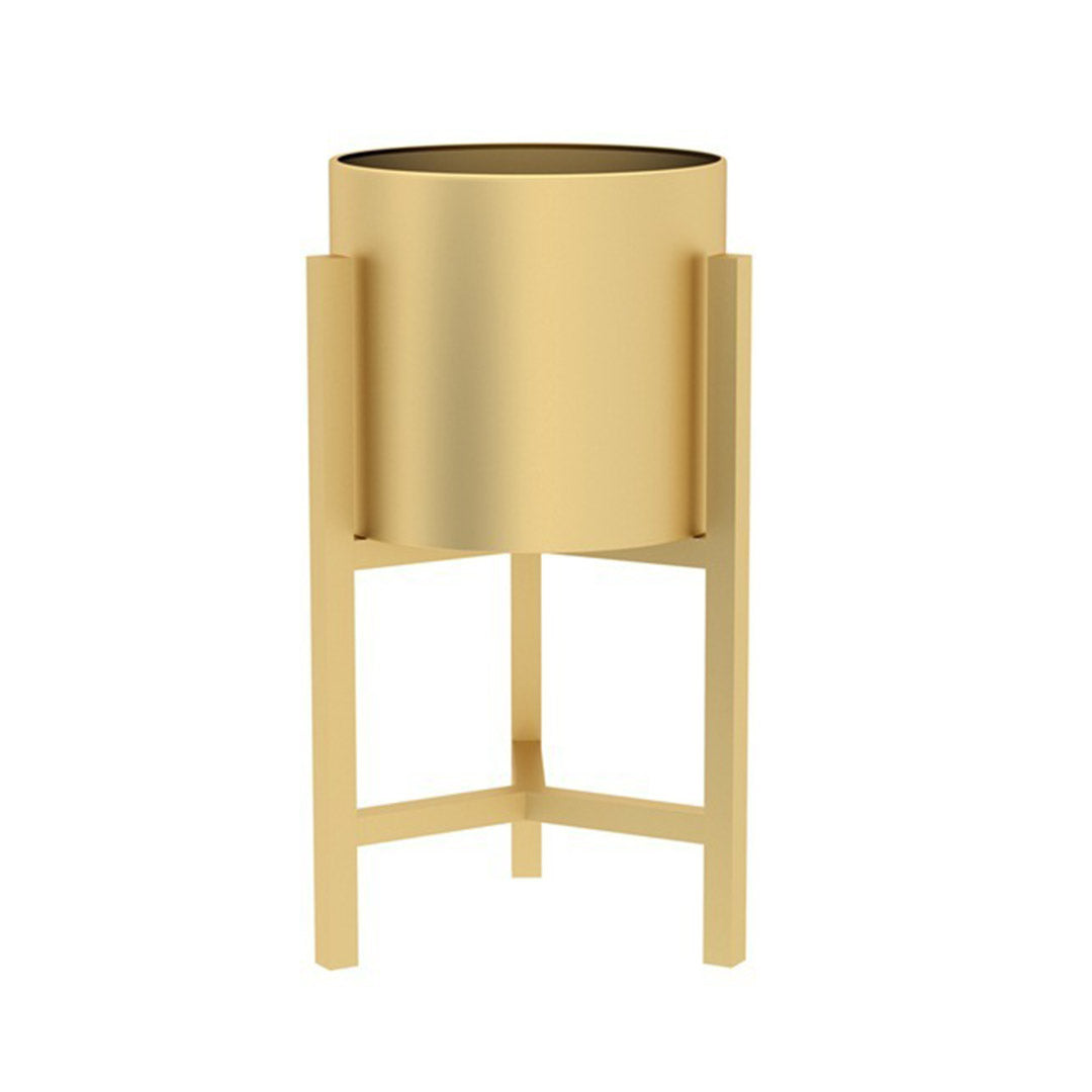 SOGA 45cm Gold Metal Plant Stand with Flower Pot Holder Corner Shelving Rack Indoor Display $ 55.50