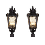 Vintage Lantern 2X 63.5cm Outdoor Post Lantern Light Classic Charm Elegant Patio Antique Inspired Outdoor Lighting