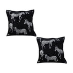 SOGA 2X 45cm Black Light Luxury Zebra Cushion Decorative Square Pillow Living Room Home Decor $ 107.90