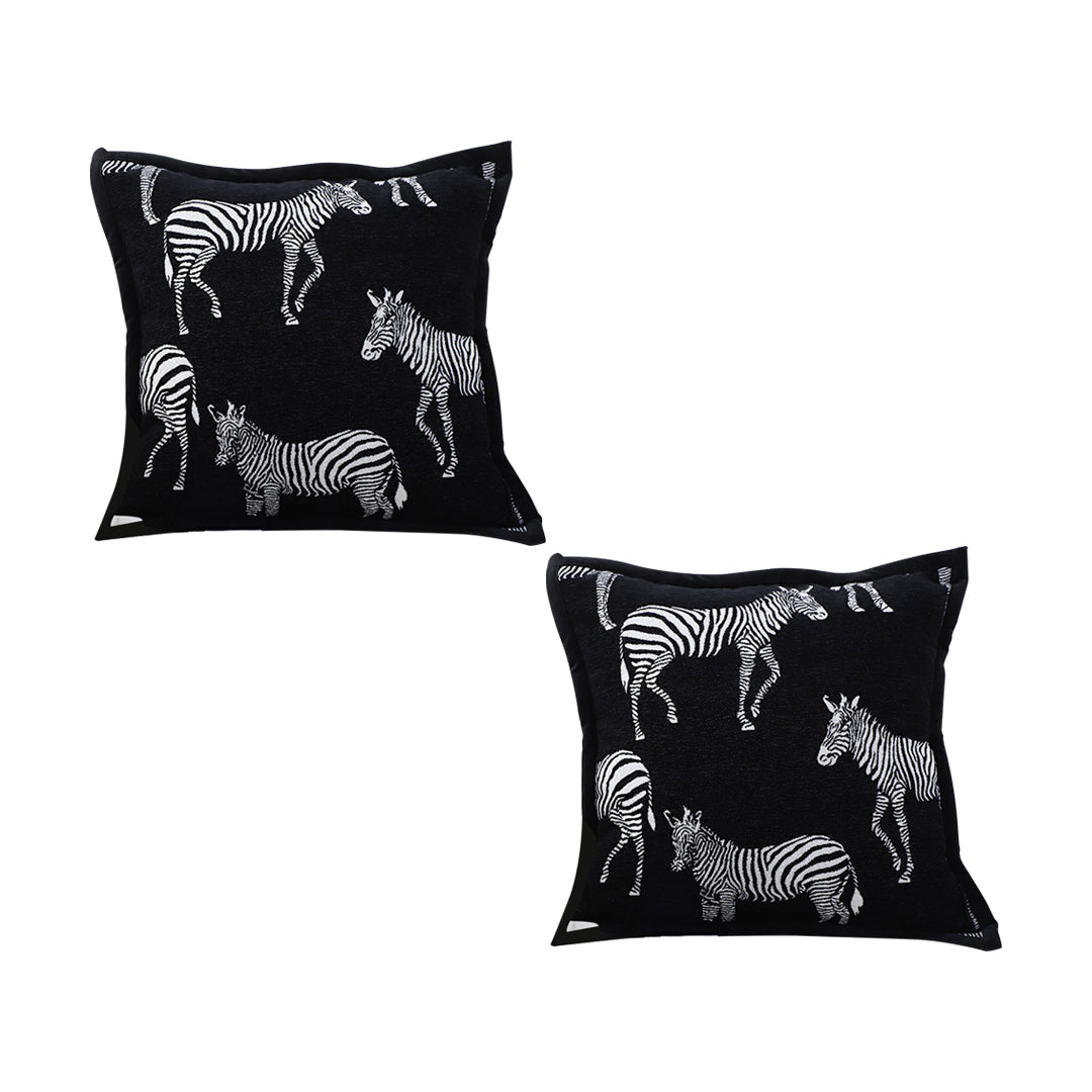SOGA 2X 45cm Black Light Luxury Zebra Cushion Decorative Square Pillow Living Room Home Decor $ 107.90