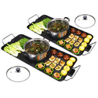 SOGA 2X Electric Steamboat Asian Hot Pot Soup Maker Fondue Teppanyaki Hotpot Grill $ 302.50