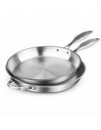 SOGA Stainless Steel Induction Fry Pan Set 20cm & 36cm