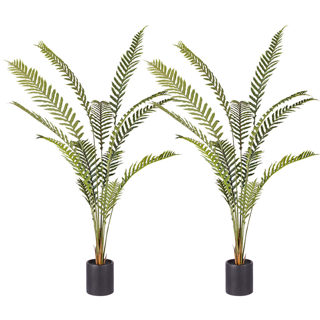 SOGA 2X 240cm Artificial Green Rogue Hares Foot Fern Tree Fake Tropical Indoor Plant Home Office Decor $ 517.50