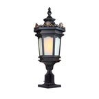 Vintage Lamp 72cm Lantern Stand Elegant Aluminum & Glass Outdoor Light Antique Style Exterior Fixture $ 577.90
