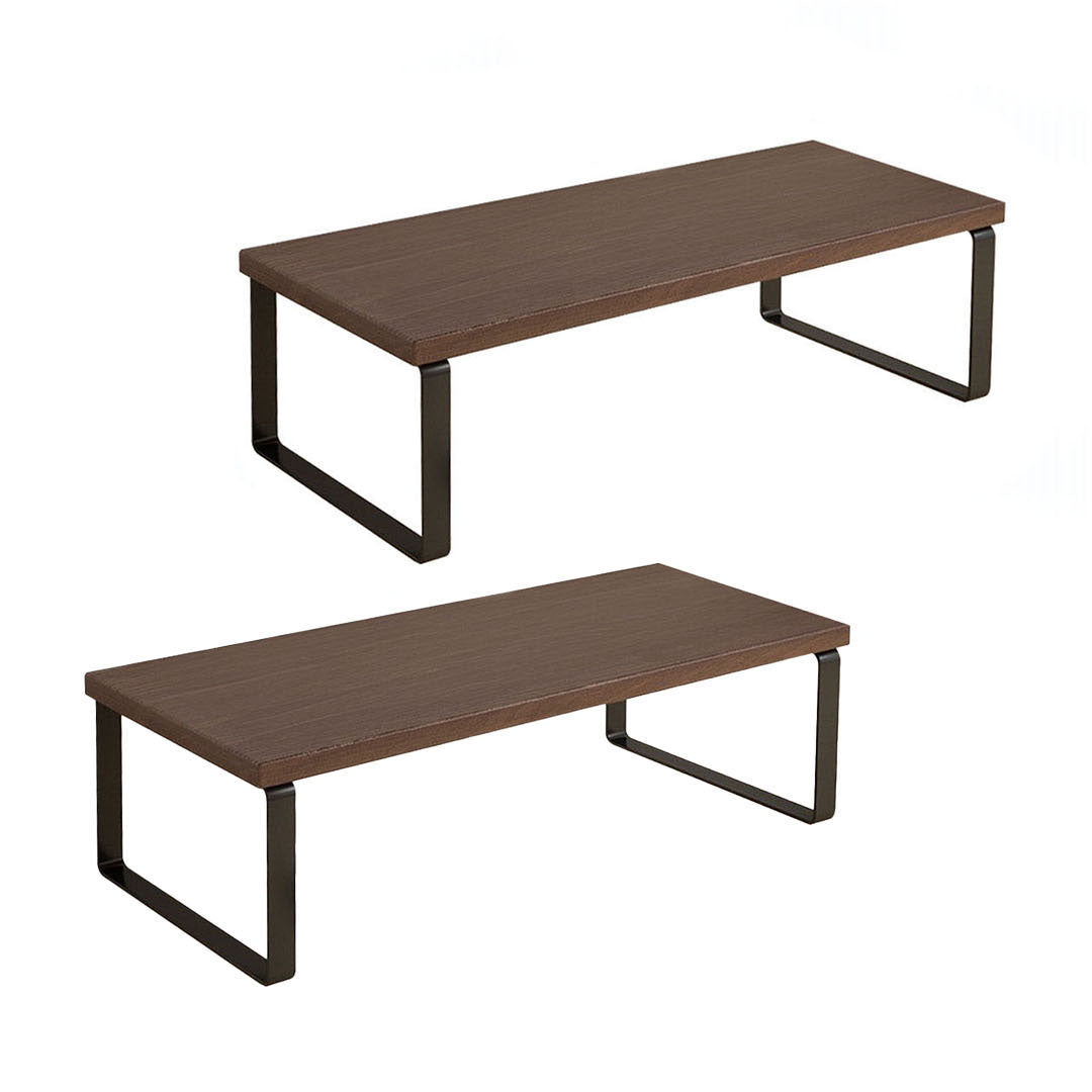 SOGA 2X 40cm Black Computer Monitor Heightening Stand Desktop Support Station Rack $ 65.50