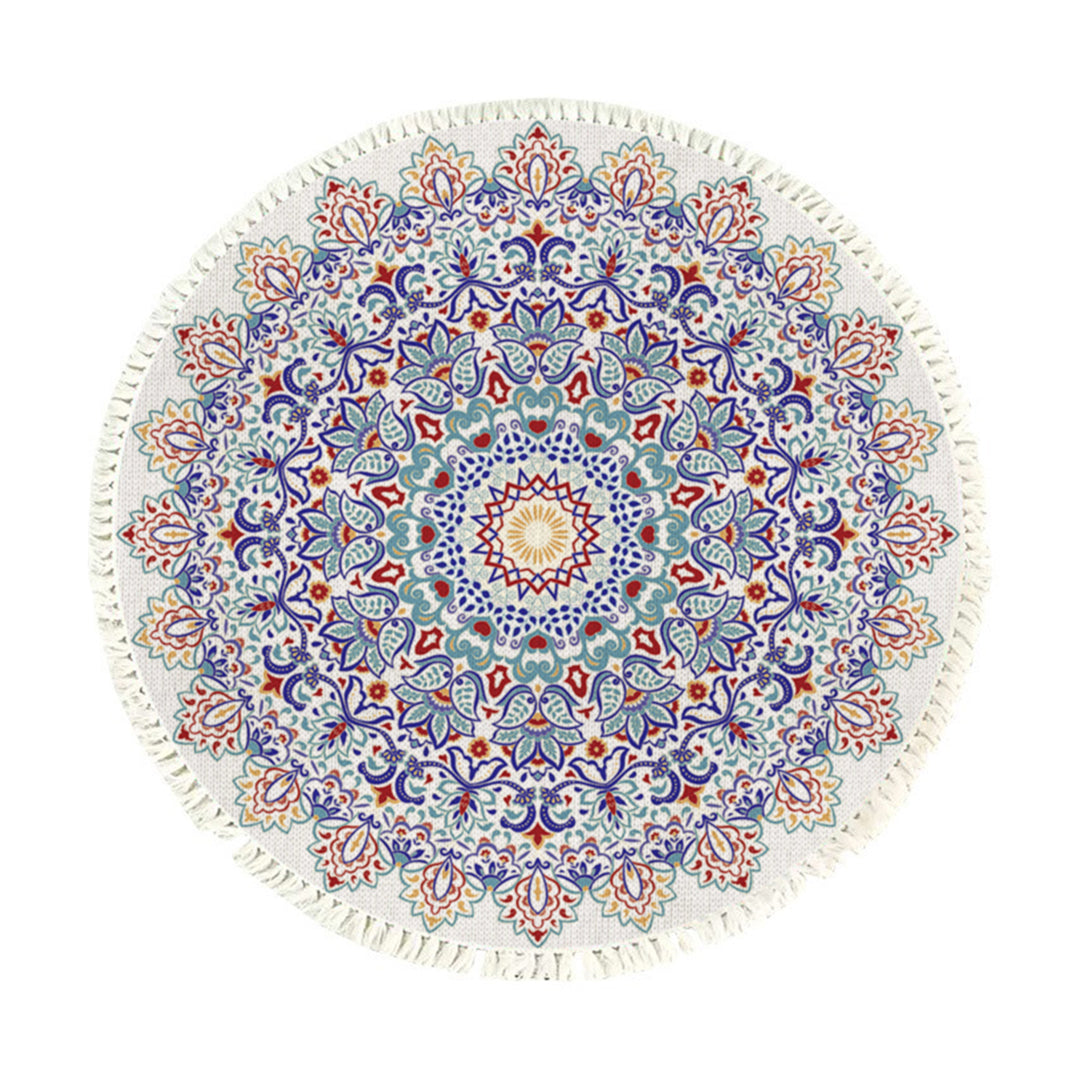 SOGA 120cm Mandala Round Area Thick Anti-slip Doormat, Home Decor $ 73.50