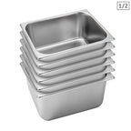 SOGA 6X Gastronorm GN Pan Full Size 1/2 GN Pan 20cm Deep Stainless Steel Tray $ 172.50